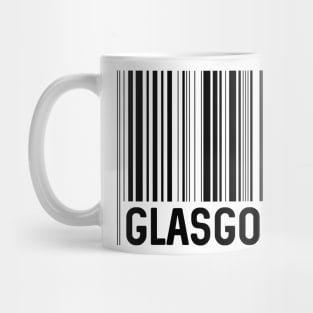 Glasgow Bar Code Design (Black) Mug